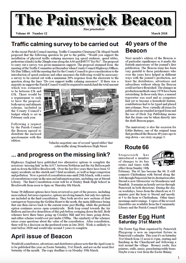 Painswick Beacon March 2018 Edition