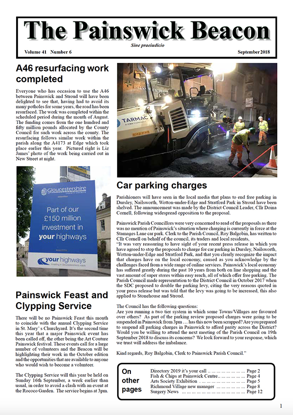 Painswick Beacon September 2018 Edition