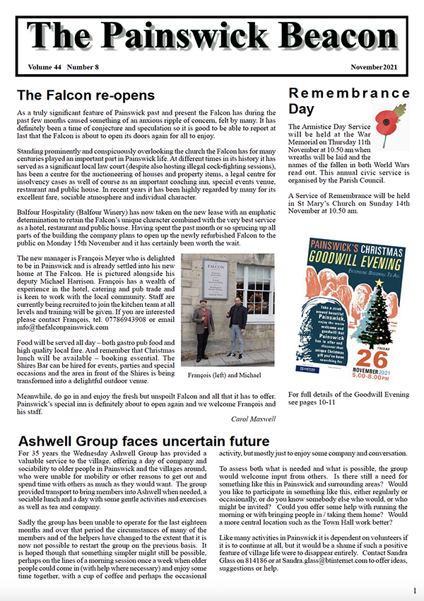 Painswick Beacon November 2021 Edition